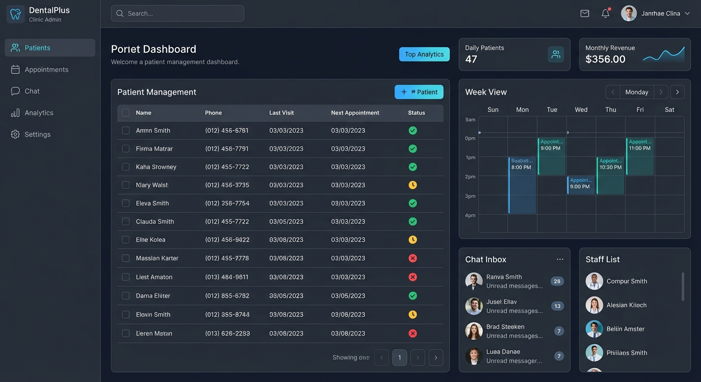 Веб-админка для клиники