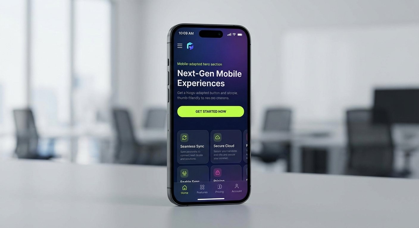 Мобильная версия лендинга